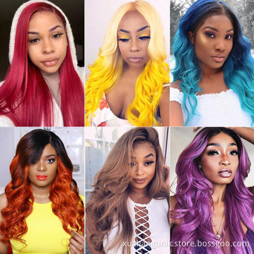 Uniky 13x4 180 density 40 30 inch virgin 613 peruvian deep wave wig human hair wig blonde full 613 deep wave lace frontal wig